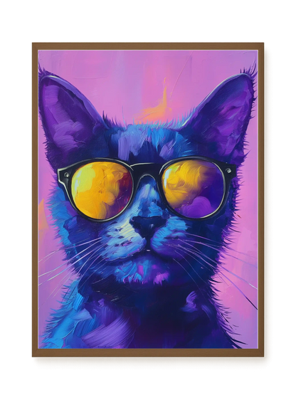 Modern Cat Canvas Wall Art