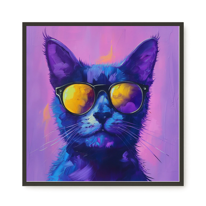Modern Cat Canvas Wall Art