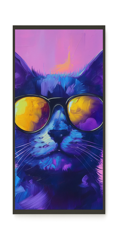 Modern Cat Canvas Wall Art
