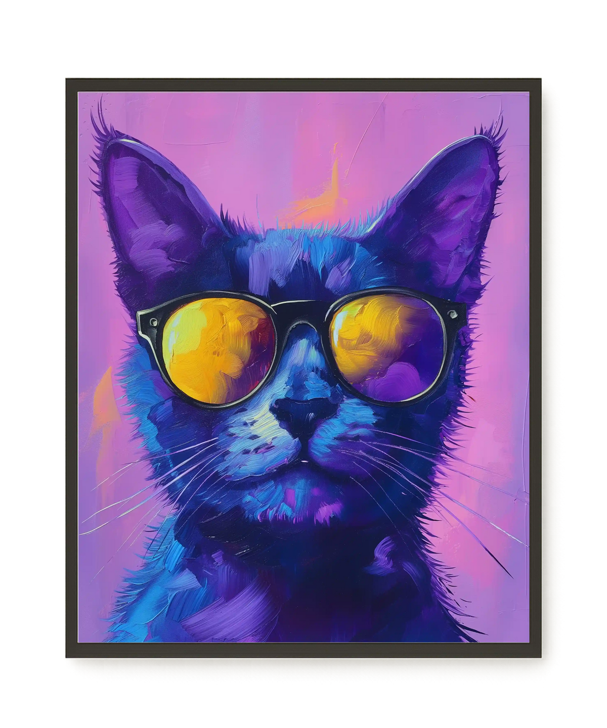 Modern Cat Canvas Wall Art