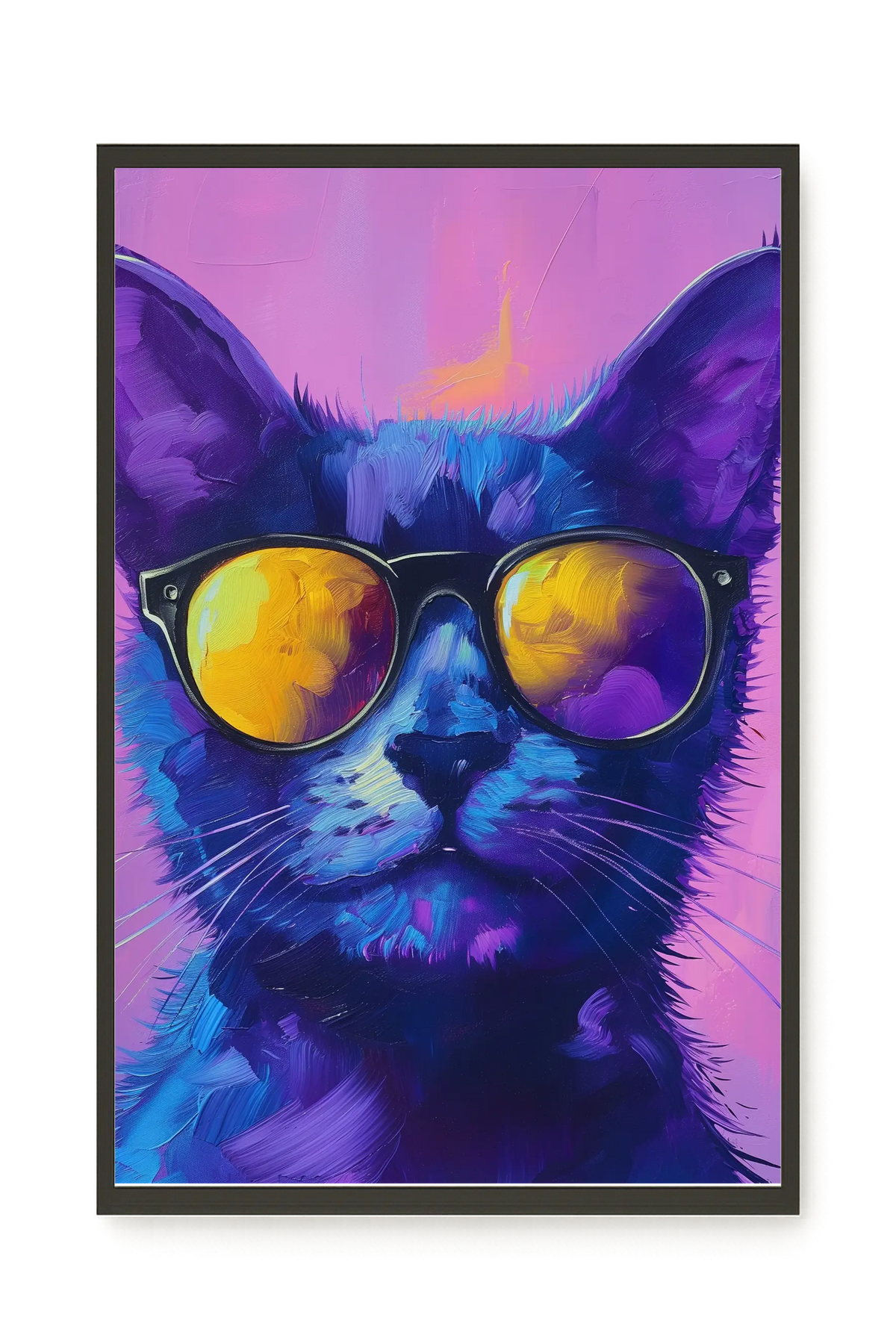 Modern Cat Canvas Wall Art