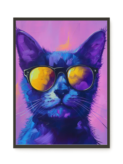 Modern Cat Canvas Wall Art