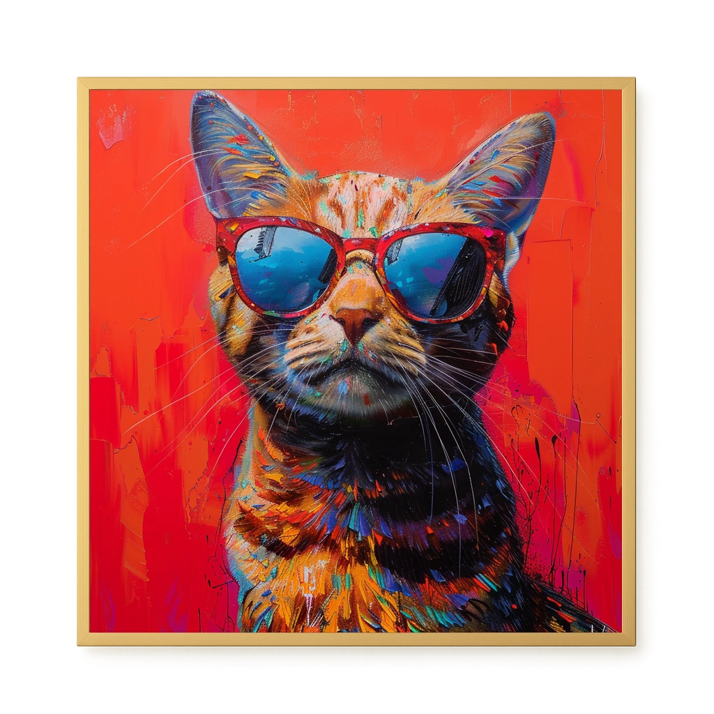 Colorful Cat Canvas Print