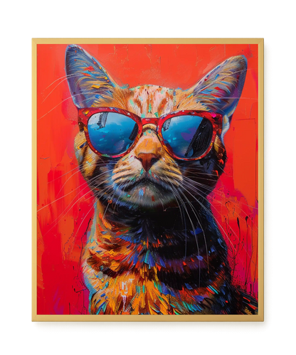Colorful Cat Canvas Print