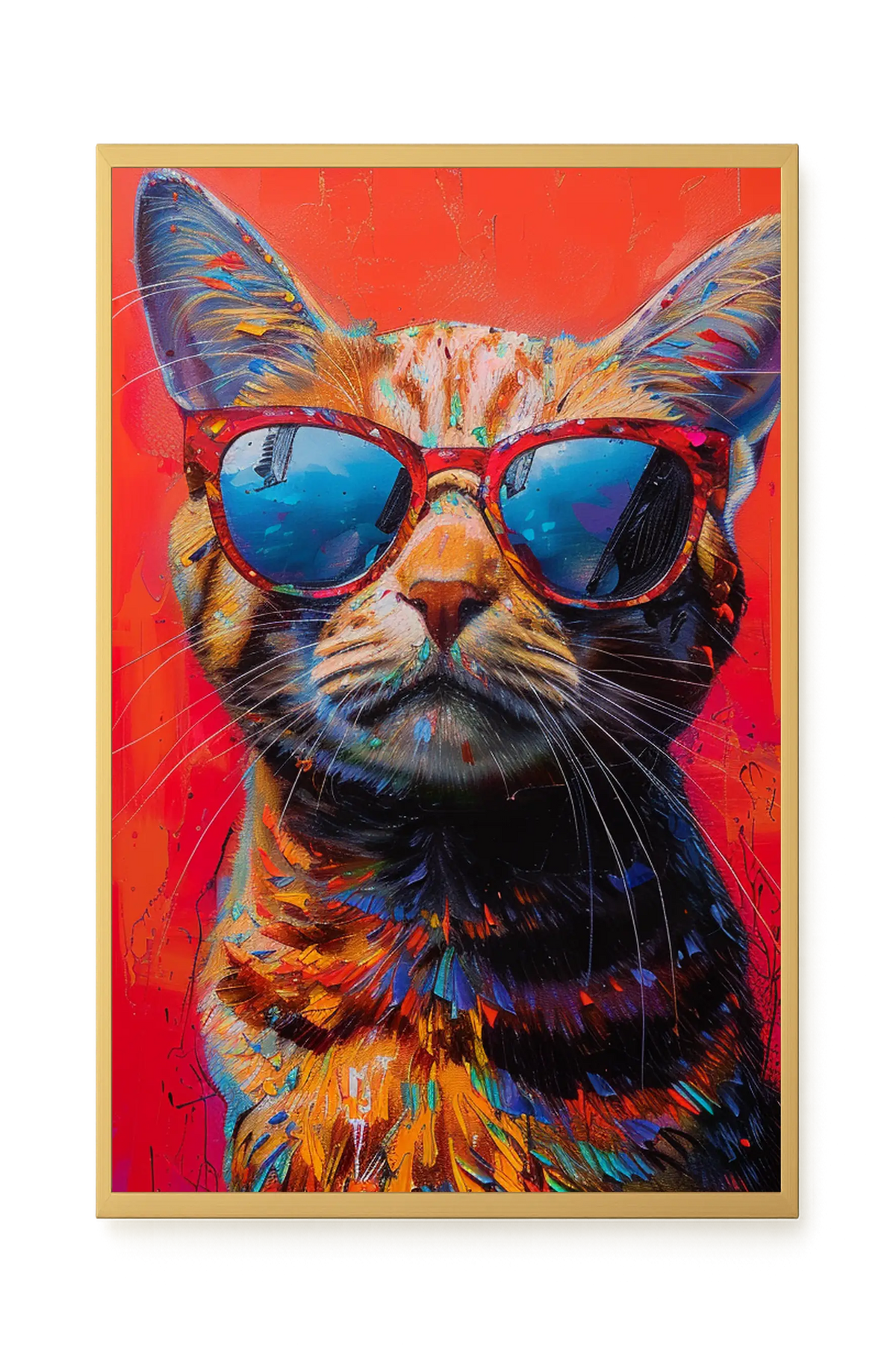 Colorful Cat Canvas Print