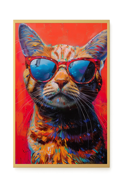 Colorful Cat Canvas Print