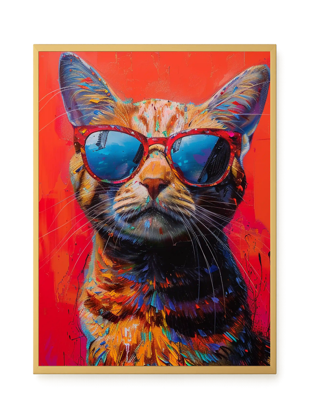 Colorful Cat Canvas Print