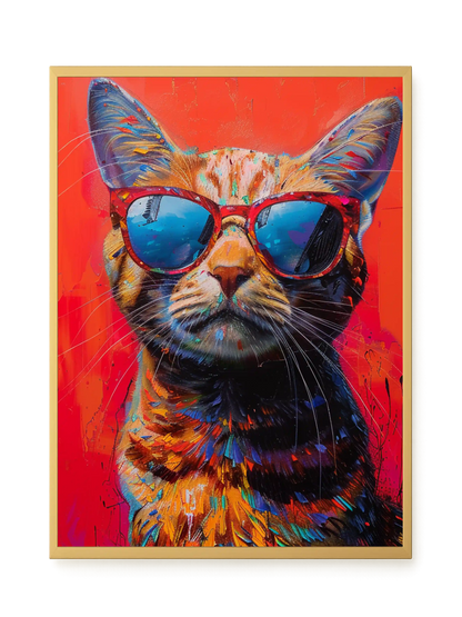 Colorful Cat Canvas Print