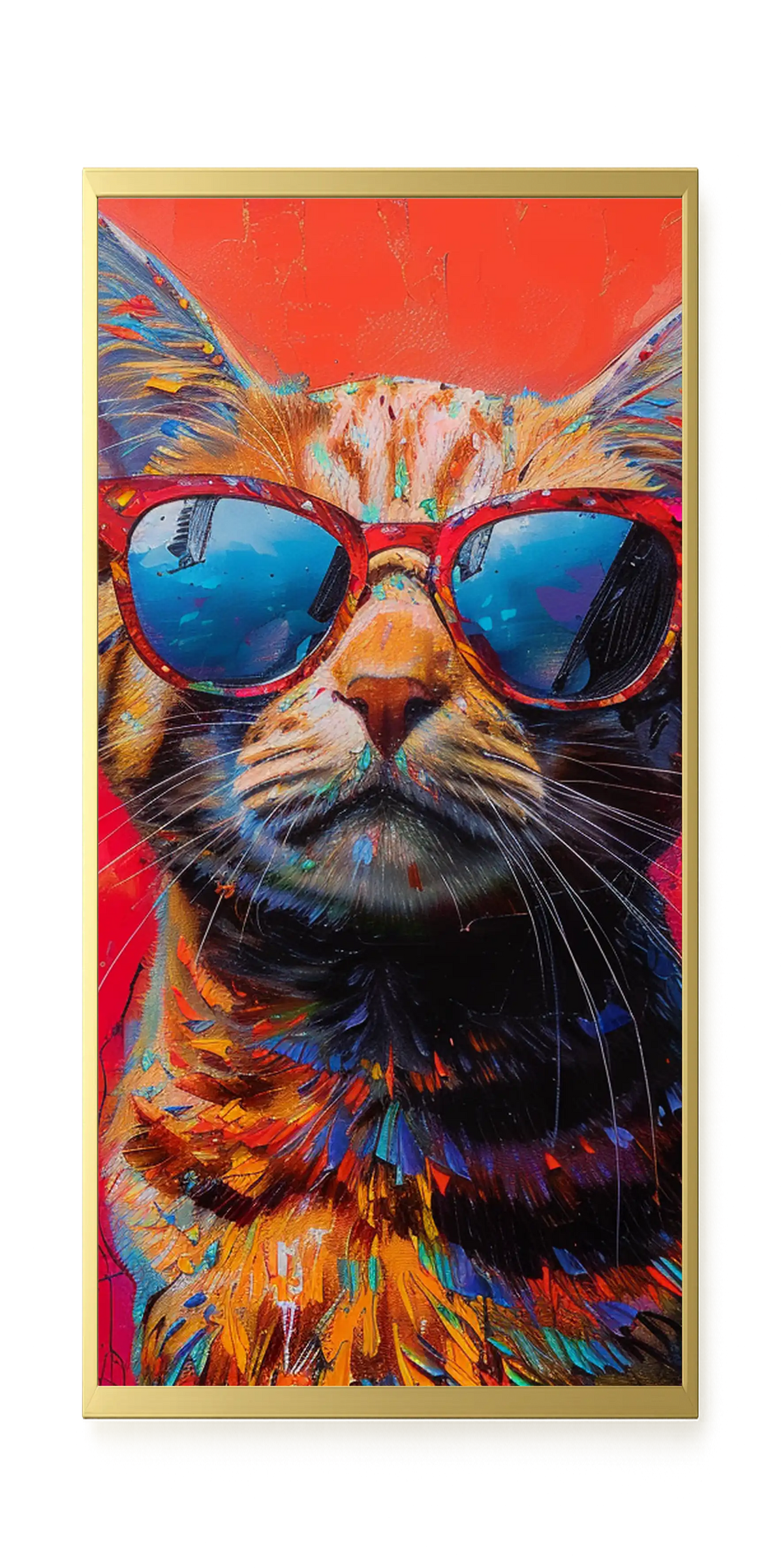 Colorful Cat Canvas Print