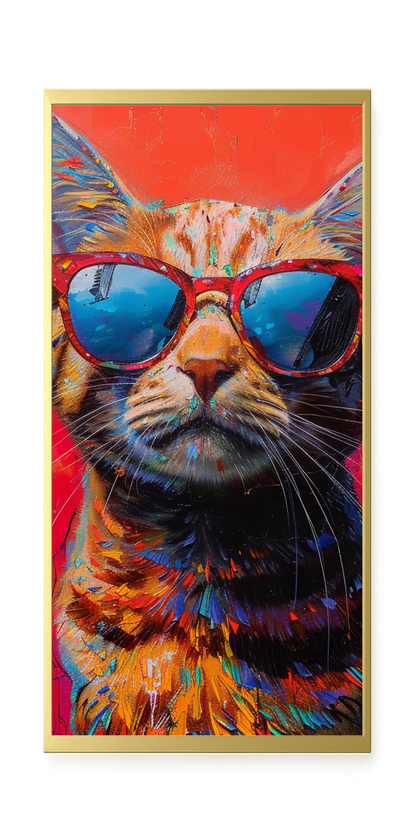 Colorful Cat Canvas Print