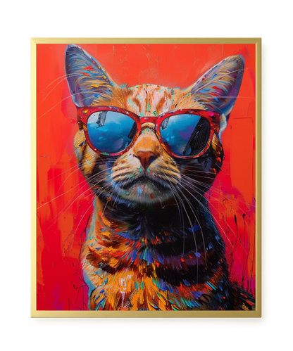 Colorful Cat Canvas Print