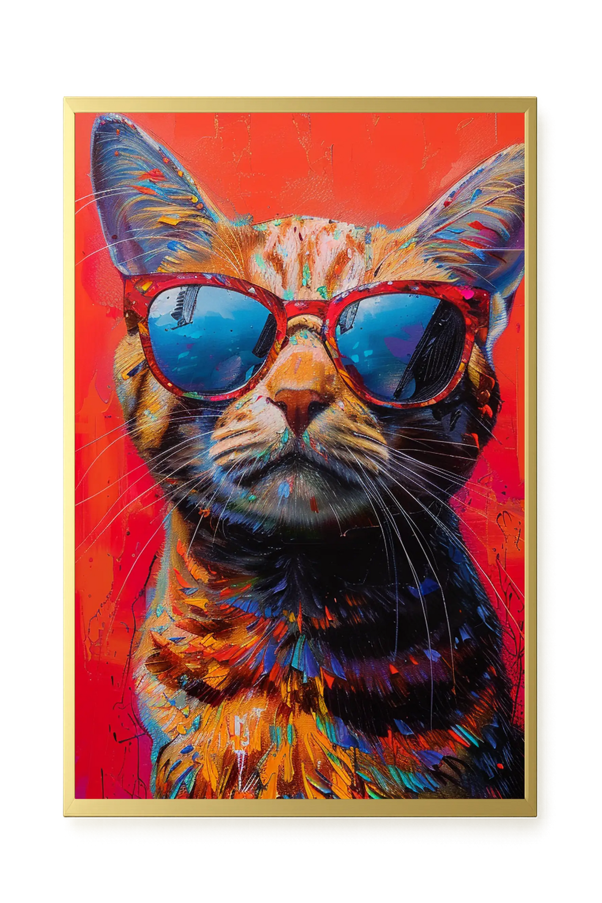 Colorful Cat Canvas Print