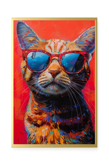 Colorful Cat Canvas Print