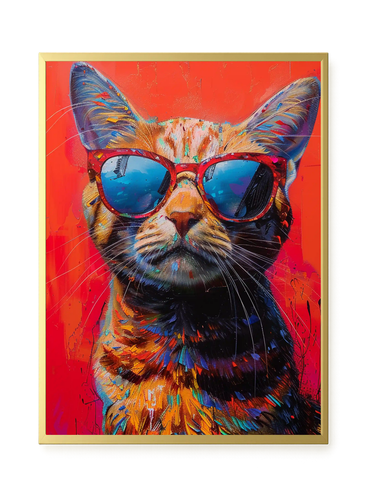 Colorful Cat Canvas Print