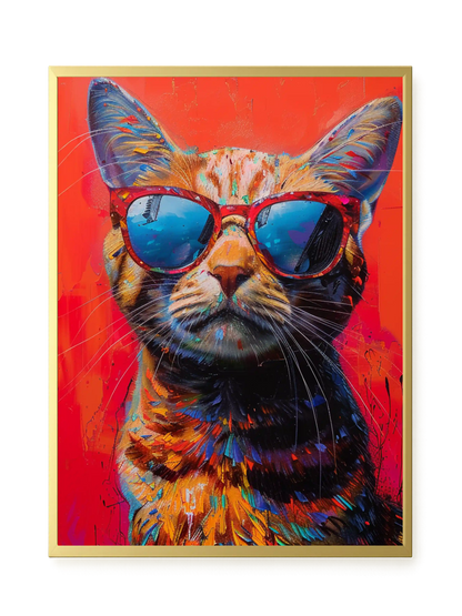 Colorful Cat Canvas Print