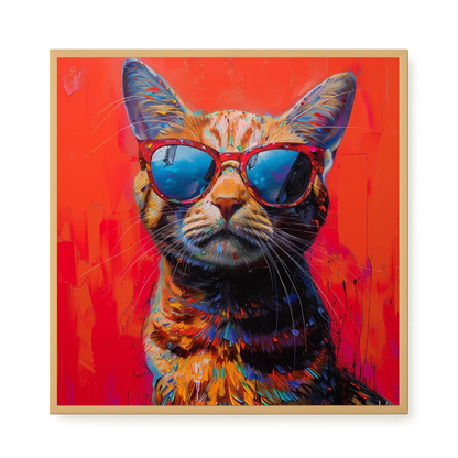 Colorful Cat Canvas Print