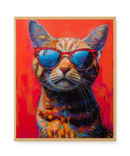 Colorful Cat Canvas Print