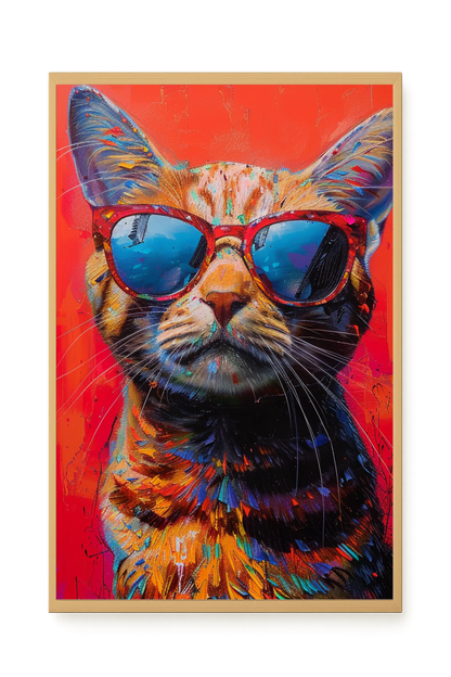 Colorful Cat Canvas Print