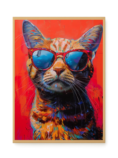 Colorful Cat Canvas Print