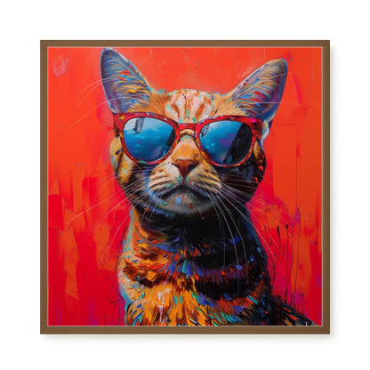 Colorful Cat Canvas Print