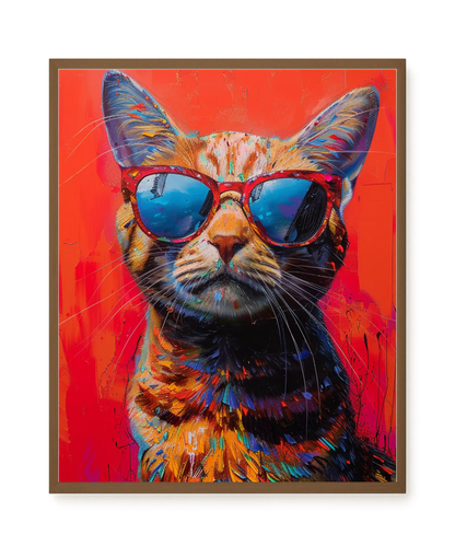 Colorful Cat Canvas Print