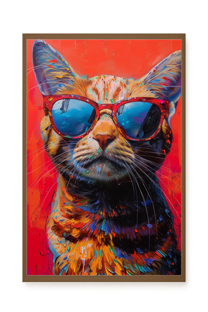 Colorful Cat Canvas Print