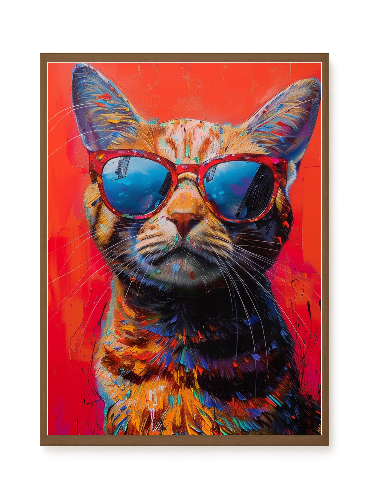Colorful Cat Canvas Print