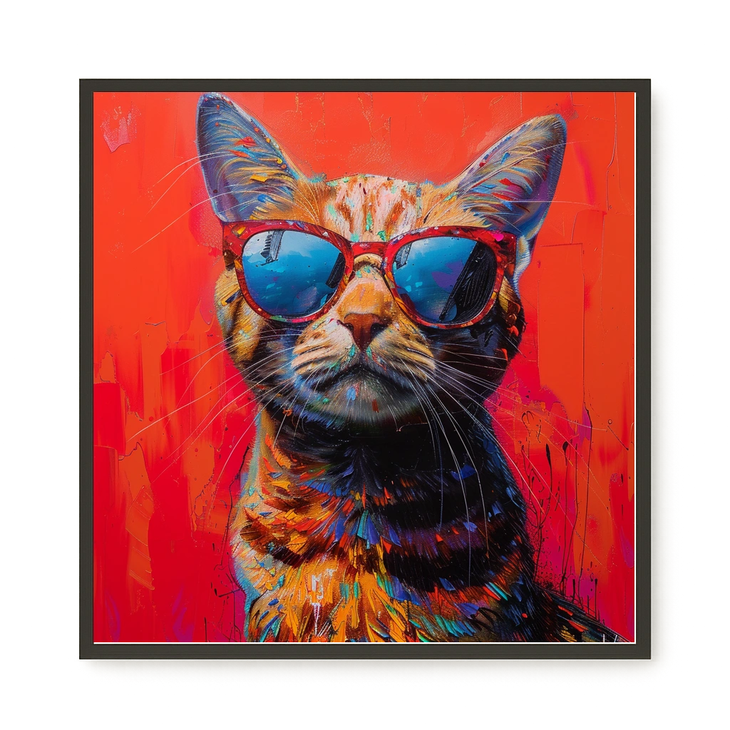 Colorful Cat Canvas Print