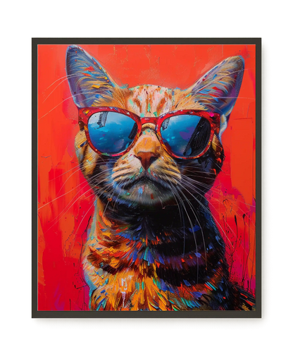 Colorful Cat Canvas Print