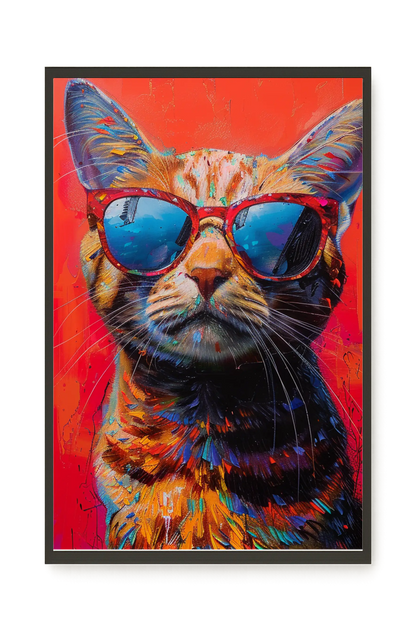 Colorful Cat Canvas Print