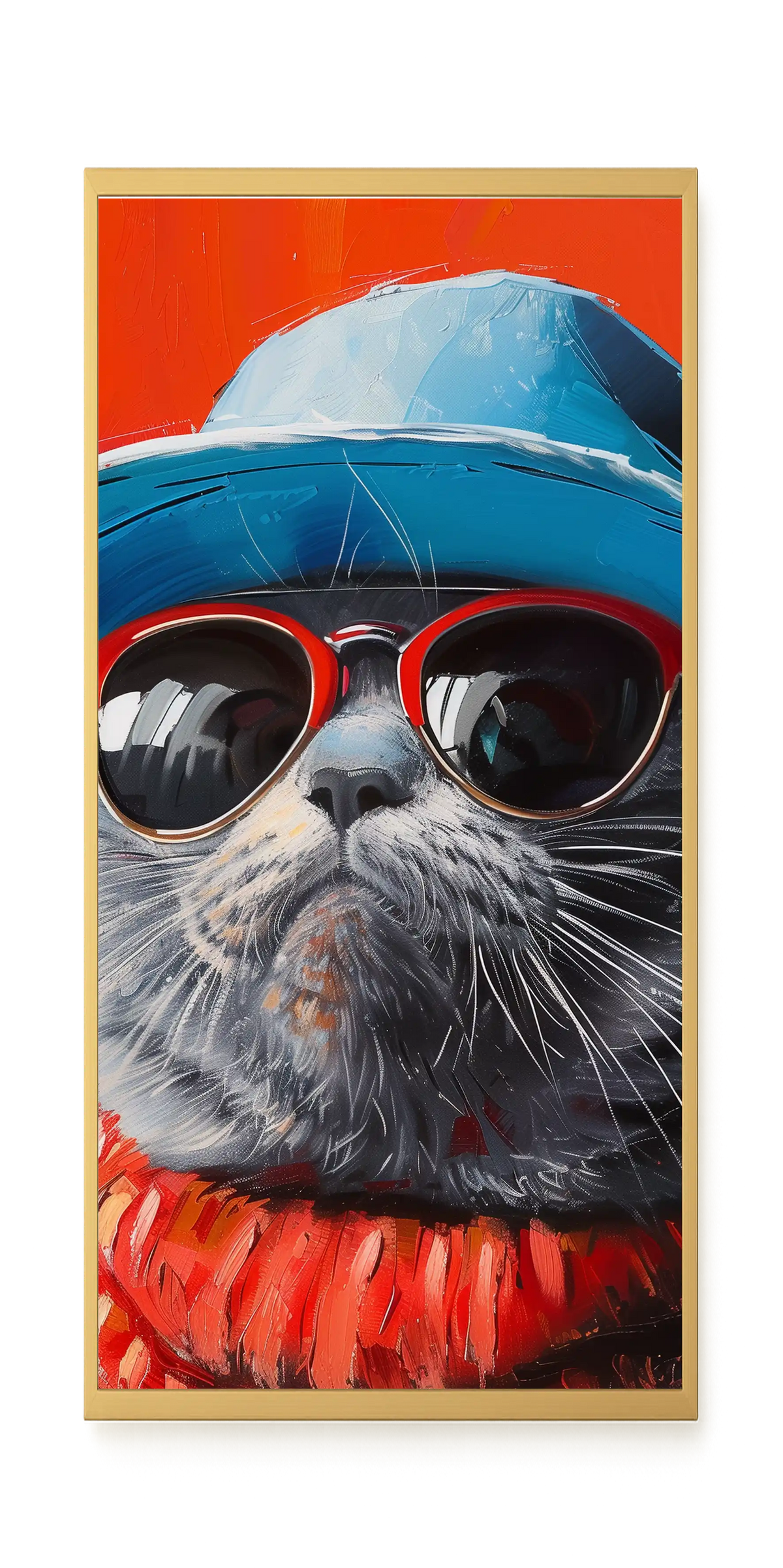 Dark Profile Canvas Print
