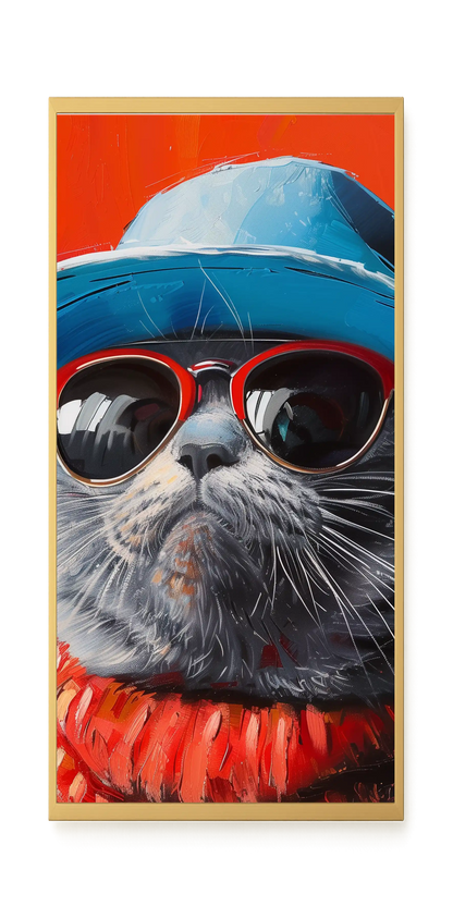 Dark Profile Canvas Print
