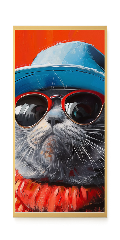 Dark Profile Canvas Print