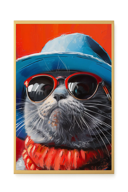 Dark Profile Canvas Print