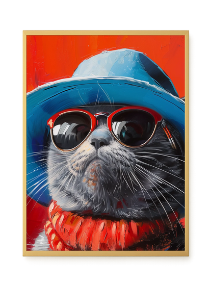 Dark Profile Canvas Print