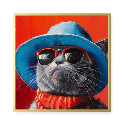 Dark Profile Canvas Print