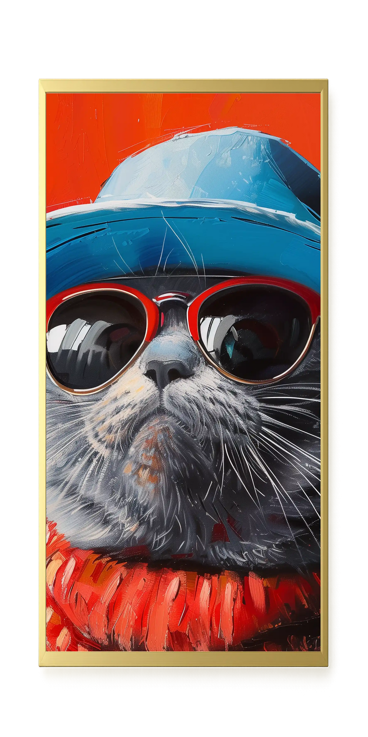 Dark Profile Canvas Print