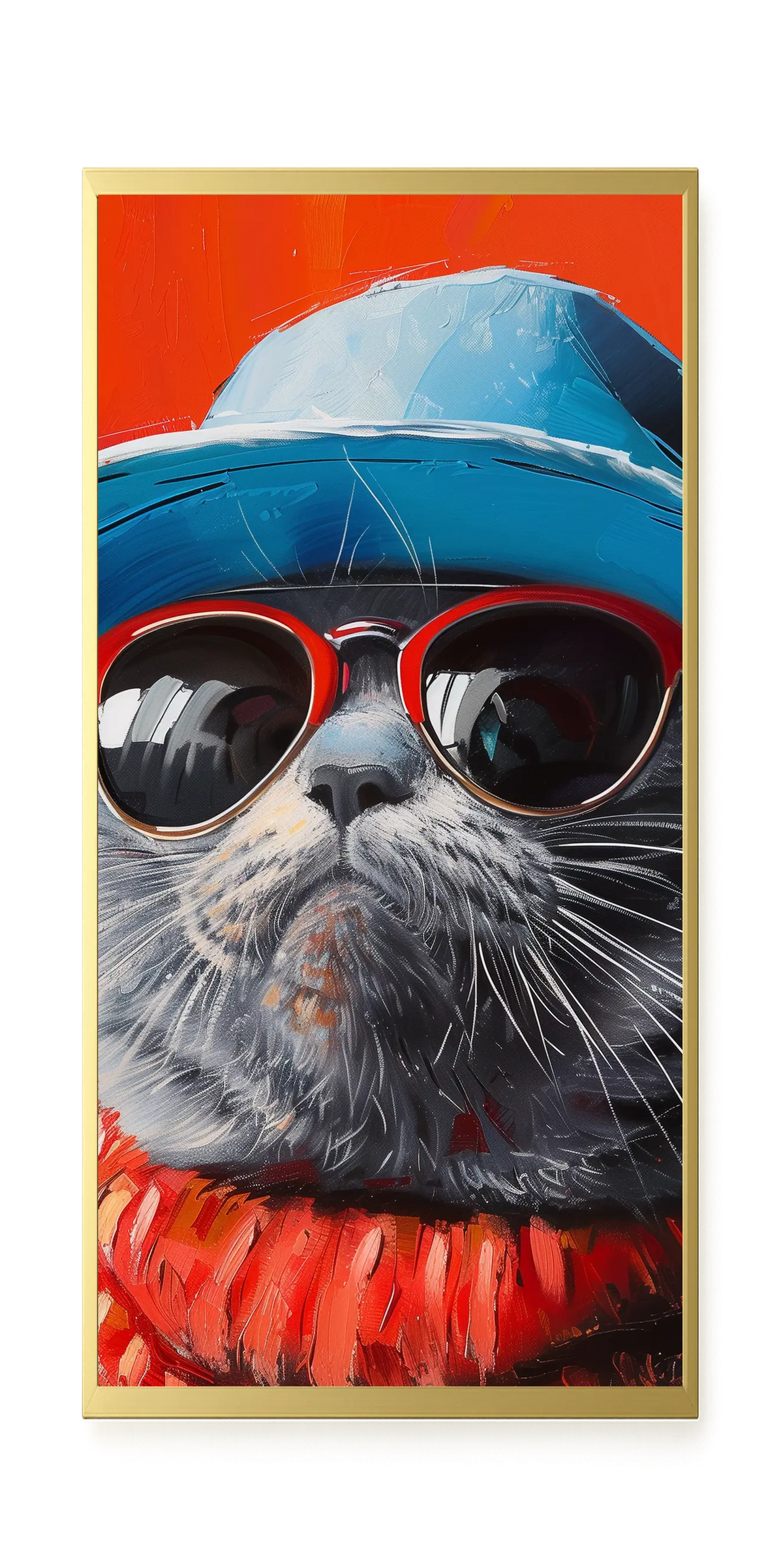 Dark Profile Canvas Print