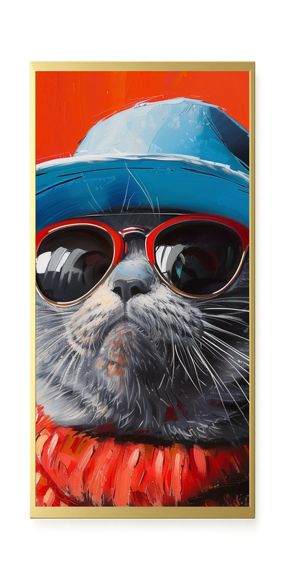 Dark Profile Canvas Print