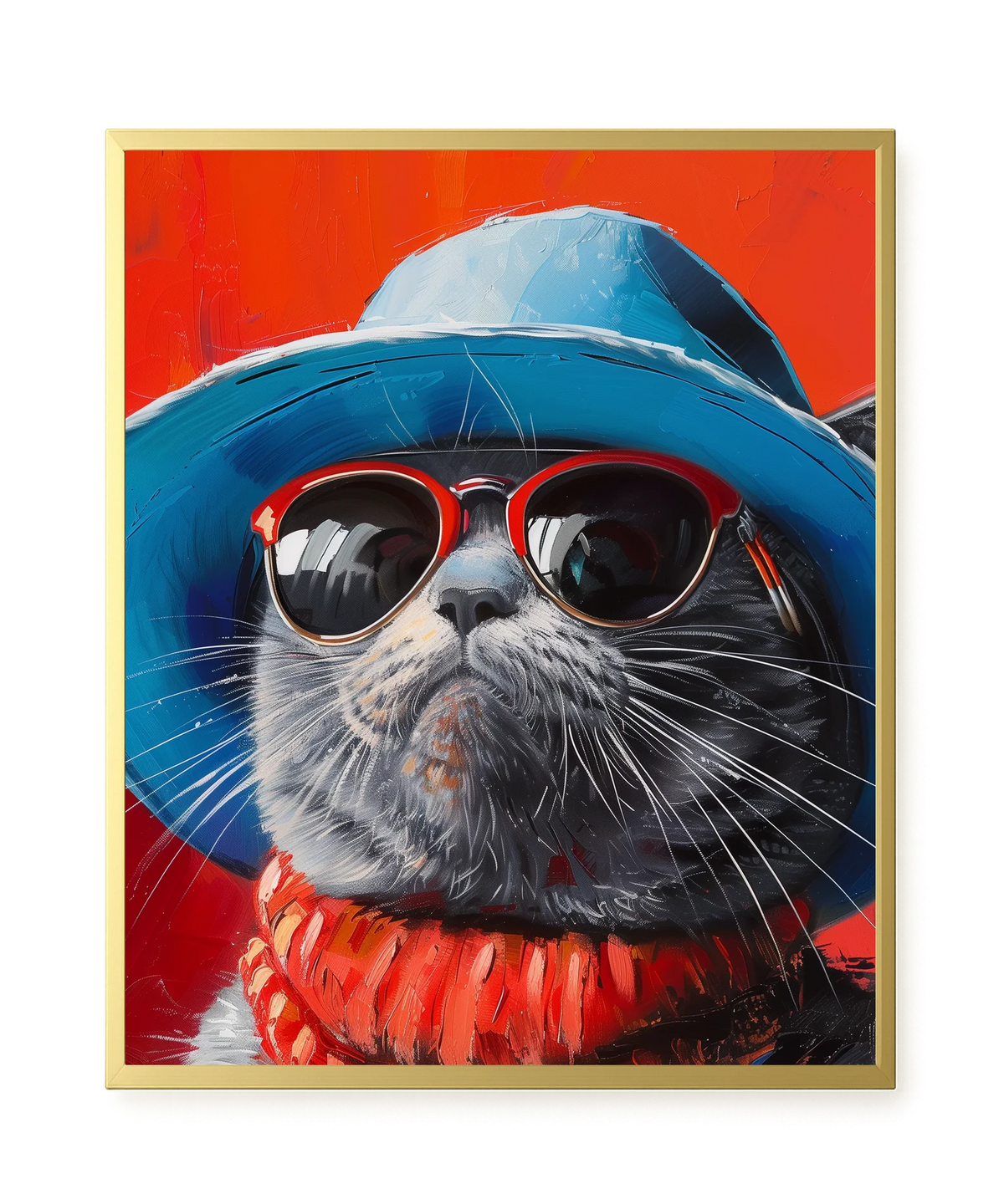 Dark Profile Canvas Print