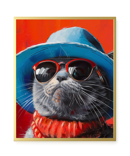 Dark Profile Canvas Print