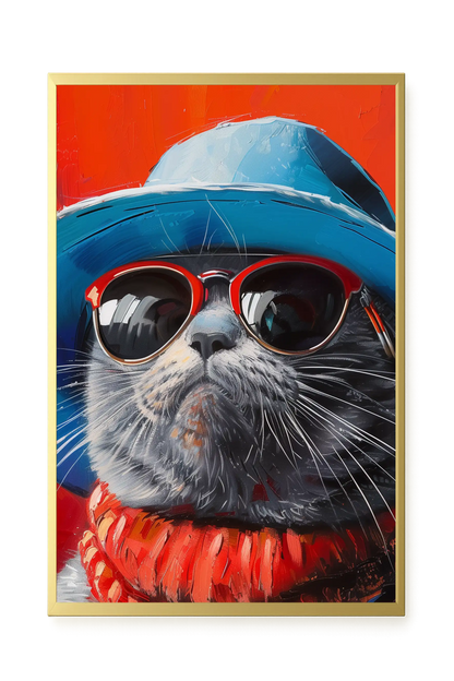 Dark Profile Canvas Print