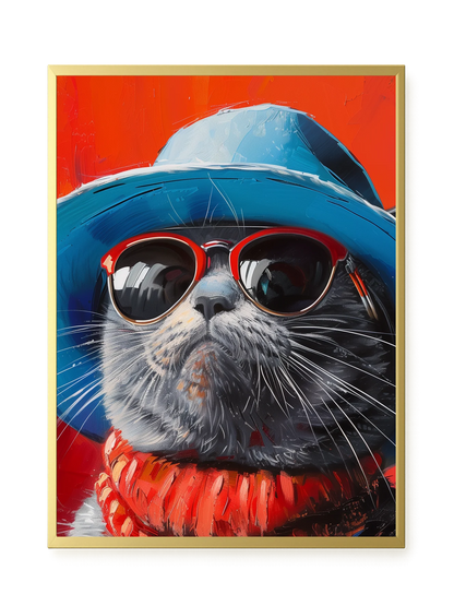 Dark Profile Canvas Print