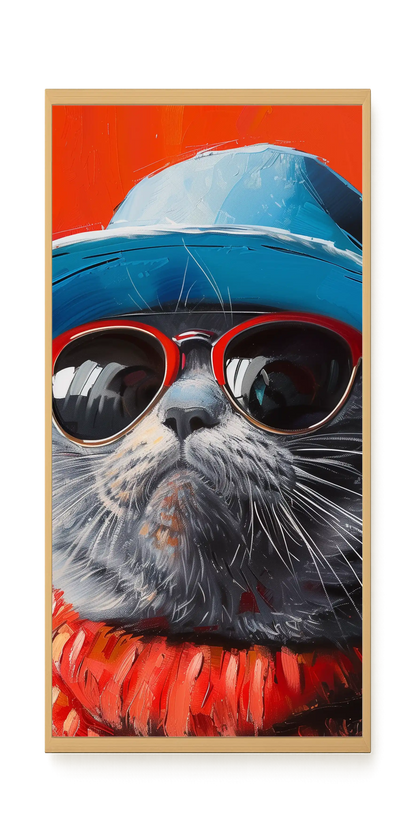 Dark Profile Canvas Print