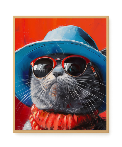 Dark Profile Canvas Print