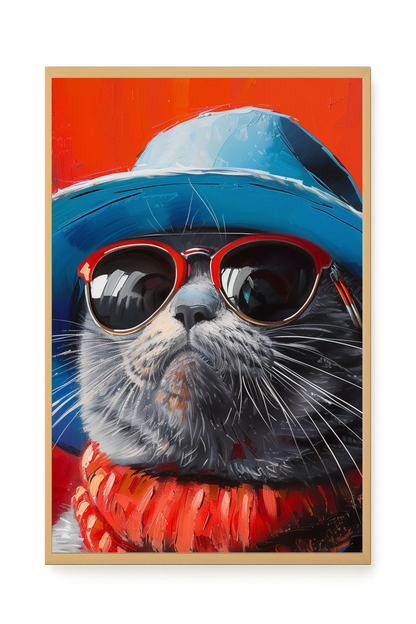 Dark Profile Canvas Print