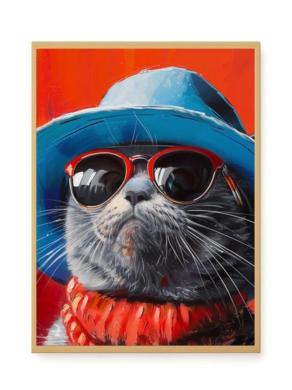 Dark Profile Canvas Print