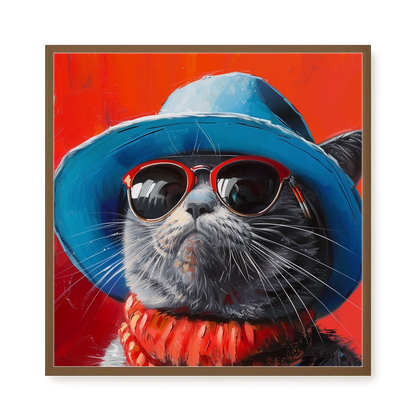Dark Profile Canvas Print
