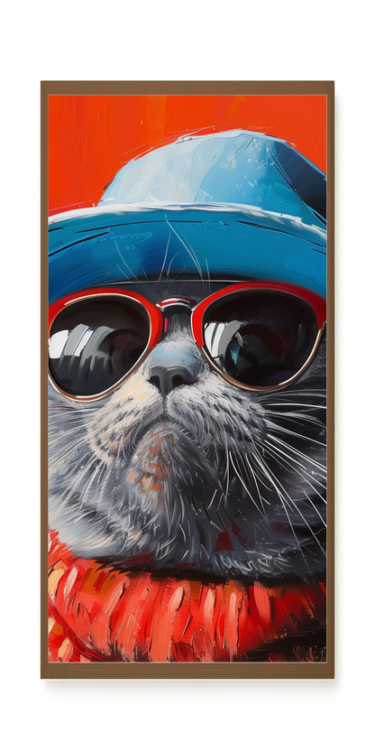 Dark Profile Canvas Print