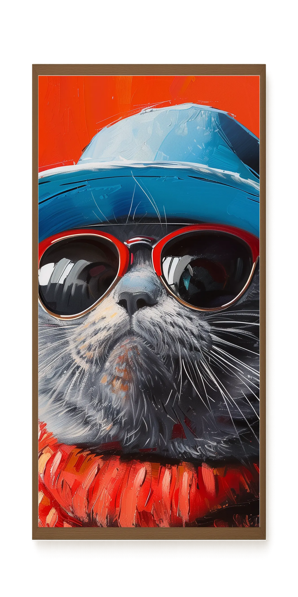 Dark Profile Canvas Print
